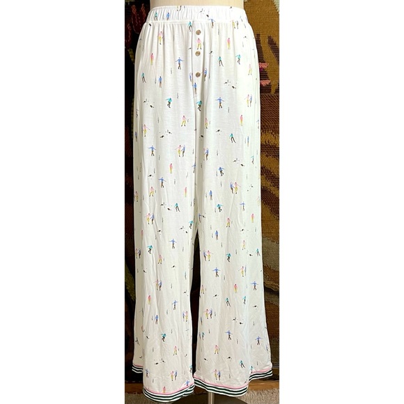 Anthropologie Briar Piped Pajama Pants XL